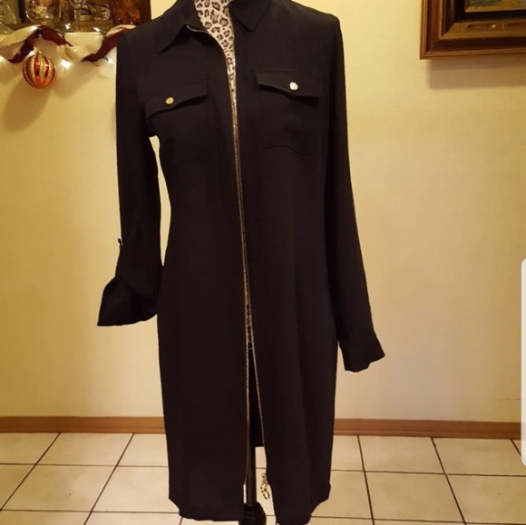 calvin klein black Gold zipper shirt dre - Picture 3 of 4
